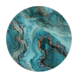 Teal Agate Cutting Board