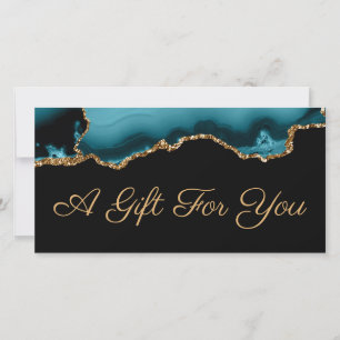 teal agate gift certificate