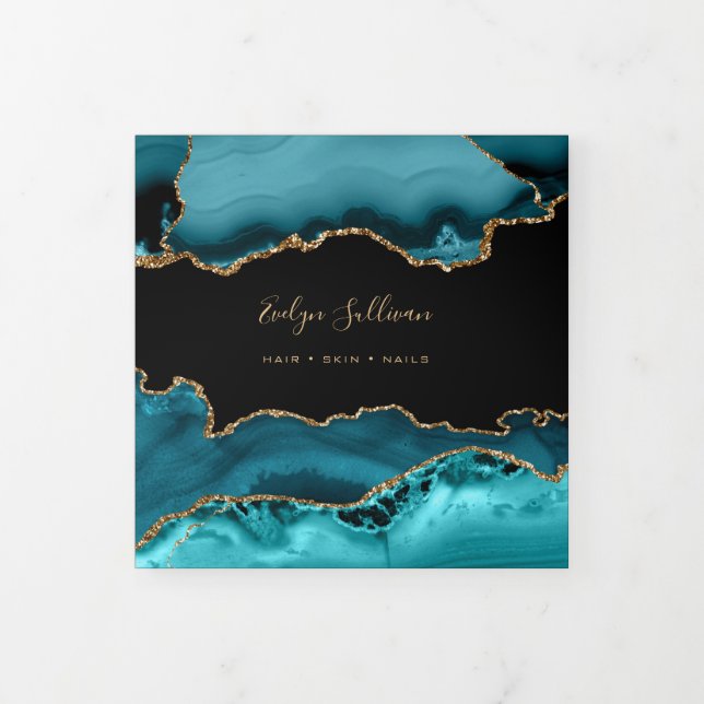 teal Agate Trifold Brochure (Cover)