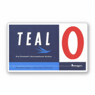 Teal Airways New Zealand Aviation Sticker