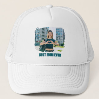Teal All Caps Best Mum Ever Photo