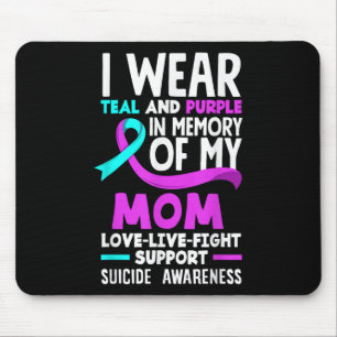 Teal & Purple In Memory Of My Mum Suicide Prev Mouse Mat