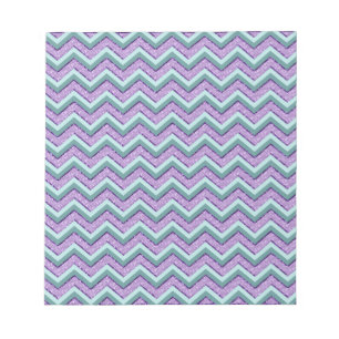 Teal and Amethyst ZigZag Notepad