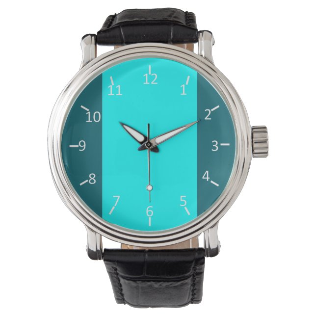 Teal and Aqua Suit Watch (Front)