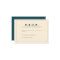 Teal and Beige Wes Anderson Inspired RSVP Card