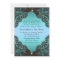 Teal and Black Lace wedding invitation