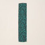 Teal and Black Leopard Print Scarf<br><div class="desc">🥇AN ORIGINAL COPYRIGHT DESIGN by Donna Siegrist ONLY AVAILABLE ON ZAZZLE! Teal and Black Leopard Print. Available in several colours. ⭐99% of my designs in my store are done in layers. This makes it easy for you to resize and move the graphics and text around so that it will fit...</div>