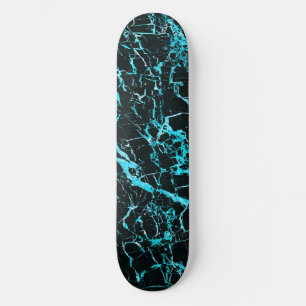 Teal and Black Marble, Skateboard