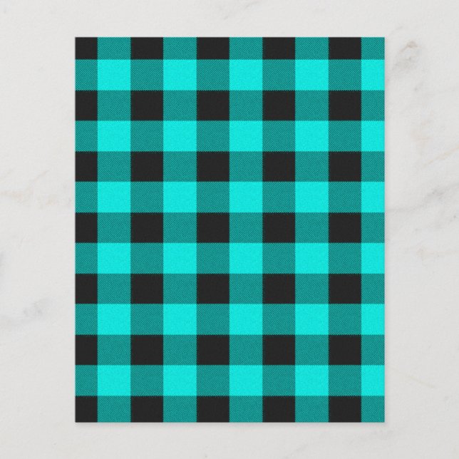 Teal and black plaid (Front)