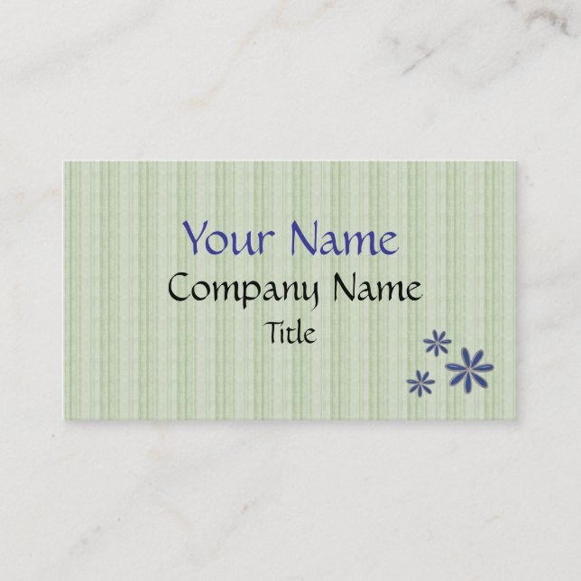 Teal and Blue Business Card Template (Front)