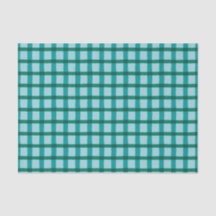 Teal and Blue Plaid Pattern