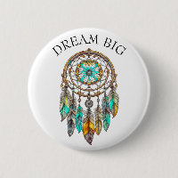 Teal and Brown Dreamcatcher | Dream Big