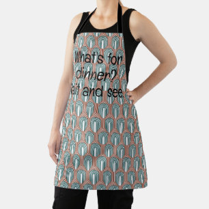 Teal and Copper Apron