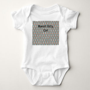Teal and Copper Baby Bodysuit