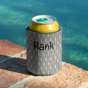 Teal and Copper Can Cooler