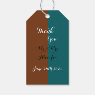 Teal And Copper Gift Tags