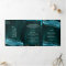 Teal and Gold Agate Photo Collage Wedding