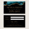 teal and gold agate Referral Card