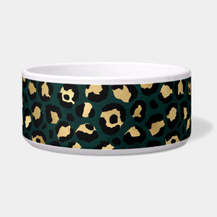 Teal and Gold Leopard Series Design 1