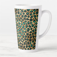 Teal and Gold Leopard Series Design 14