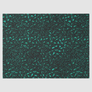 Teal and Gold Leopard Series Design 4 Tissue Paper