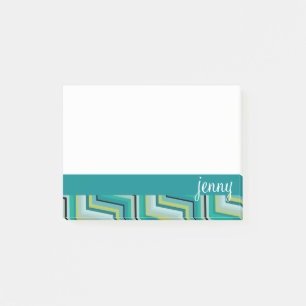 Teal and Green jenny Post-it Notes