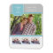 Teal and Grey Photo Save The Date Magnet