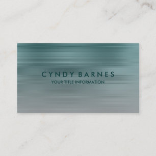 Teal and Grey Stripe Business Card
