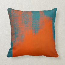 Teal and Orange Design Script / brush stroke back