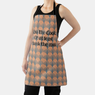 Teal and Orange Fans Apron