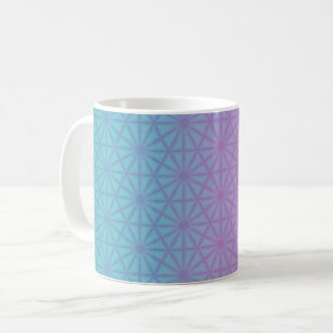 Teal and pale purple gradient  coffee mug