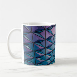 Teal and pink artwork coffee mug