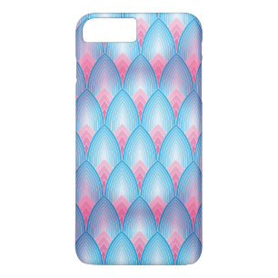 Teal And Pink Petal Pattern iPhone 8 Plus/7 Plus Case