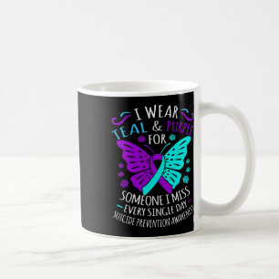 Teal And Purple Happy Suicide Awareness Support Gr Coffee Mug