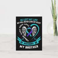 Teal And Purple In Memory Of My Brother Suicide Aw