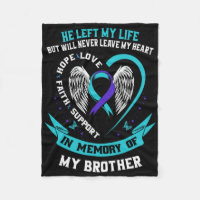 Teal And Purple In Memory Of My Brother Suicide Aw