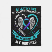 Teal And Purple In Memory Of My Brother Suicide Aw