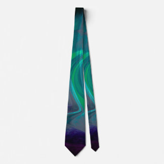 Teal and Purple Paint Strokes Tie