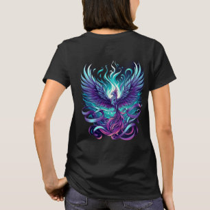 Teal and Purple Phoenix Shirt – Symbol of ST-Shirt