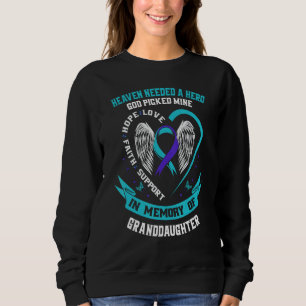 Teal and Purple Ribbon Suicide Awareness Shirt Gra