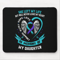 Teal And Purple Suicide Awareness Daughter Memoria