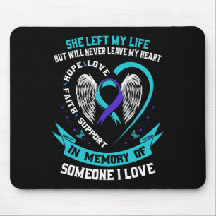 Teal And Purple Suicide Awareness Shirt Someone I Mouse Mat