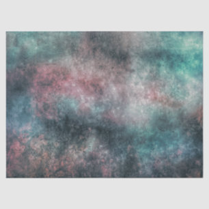 teal and rose clouds tissue paper