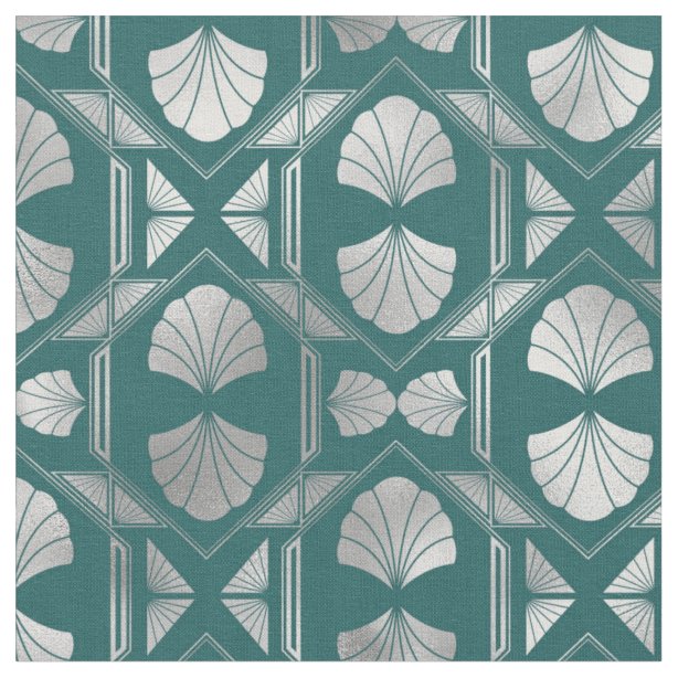Art Deco Fabric Zazzle.co.uk