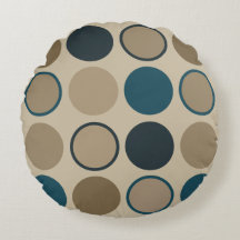 Teal and Toupe Circles 