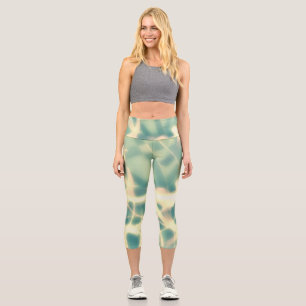 Teal and webs made of light capri leggings