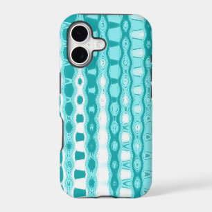 Teal and white