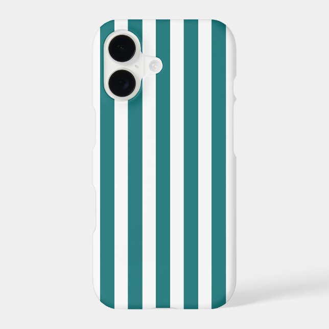 Teal and white candy stripes (Back)