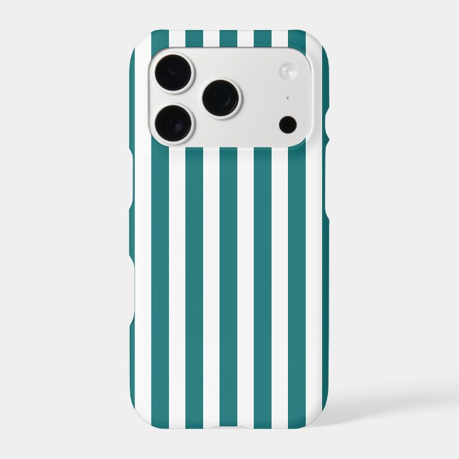 Teal and white candy stripes (Back)