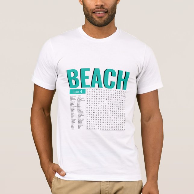 Teal And White T-Shirt (Front)